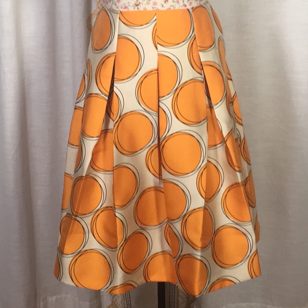 Lane Bryant Yellow Circle Skirt sz 20
